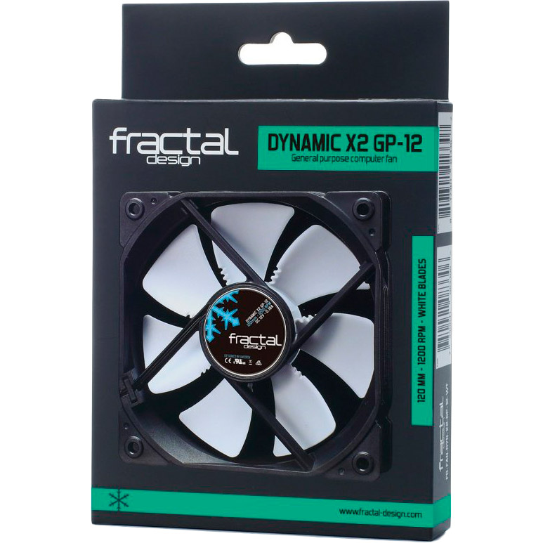 Кулер корпусный FRACTAL DESIGN Dynamic X2 GP-12 WH 120 мм (FD-FAN-DYN-X2-GP12-WT) Назначение для корпуса