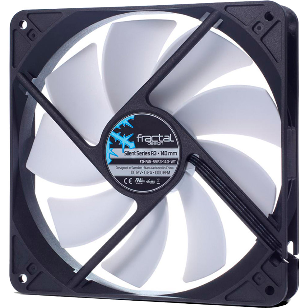 Кулер корпусный FRACTAL DESIGN Silent Series R3 140 мм (FD-FAN-SSR3-140-WT)