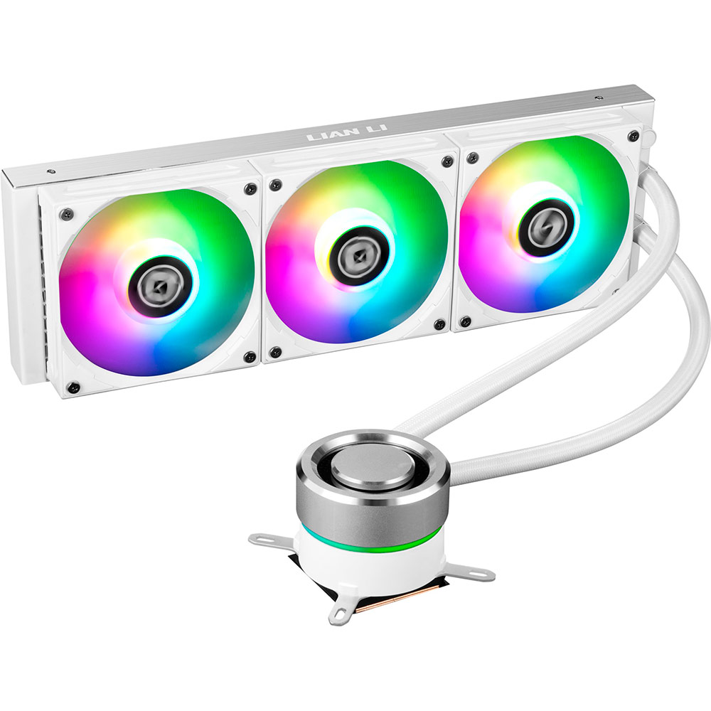 

Система водяного охлаждения Lian Li Galahad AIO 360 White Liquid Cooler with RGB (G89.GA360A.00), Galahad AIO 360 White with RGB