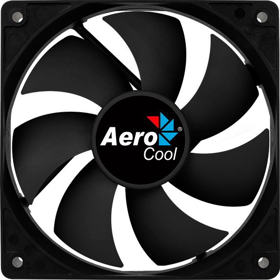 

Кулер корпусный AEROCOOL Force 12 PWM Black 120 мм, Force 12 PWM Black 120мм 4-Pin