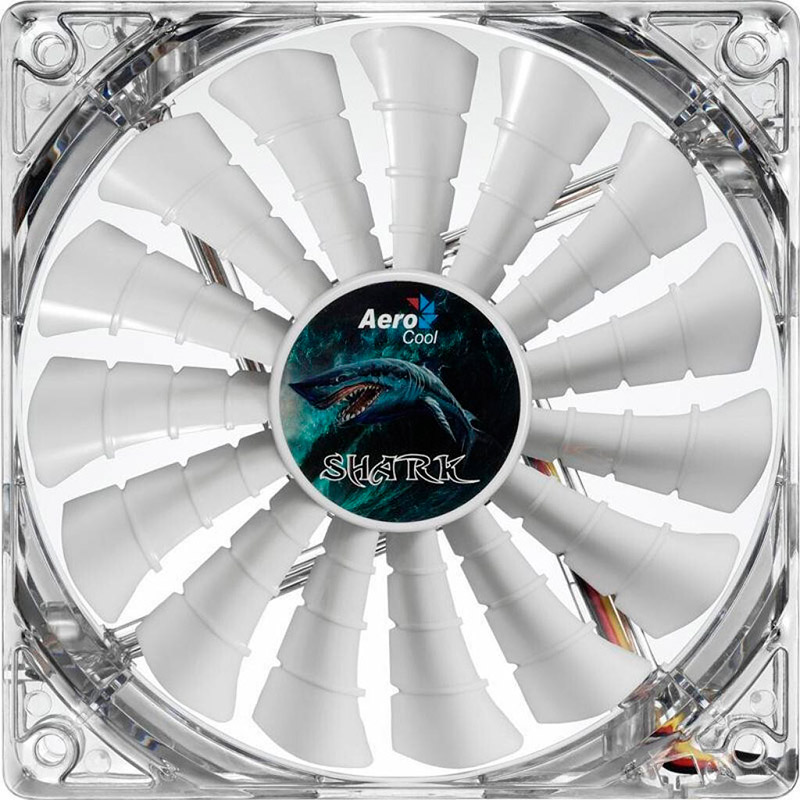 Кулер корпусний AEROCOOL Shark Fan Evil 120 Great White LED