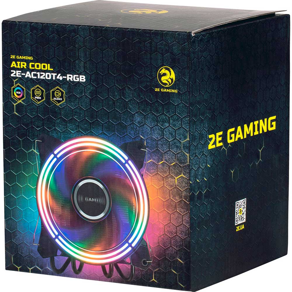 Изображение Кулер процессорный 2E Gaming Air Cool (AC120T4-RGB)