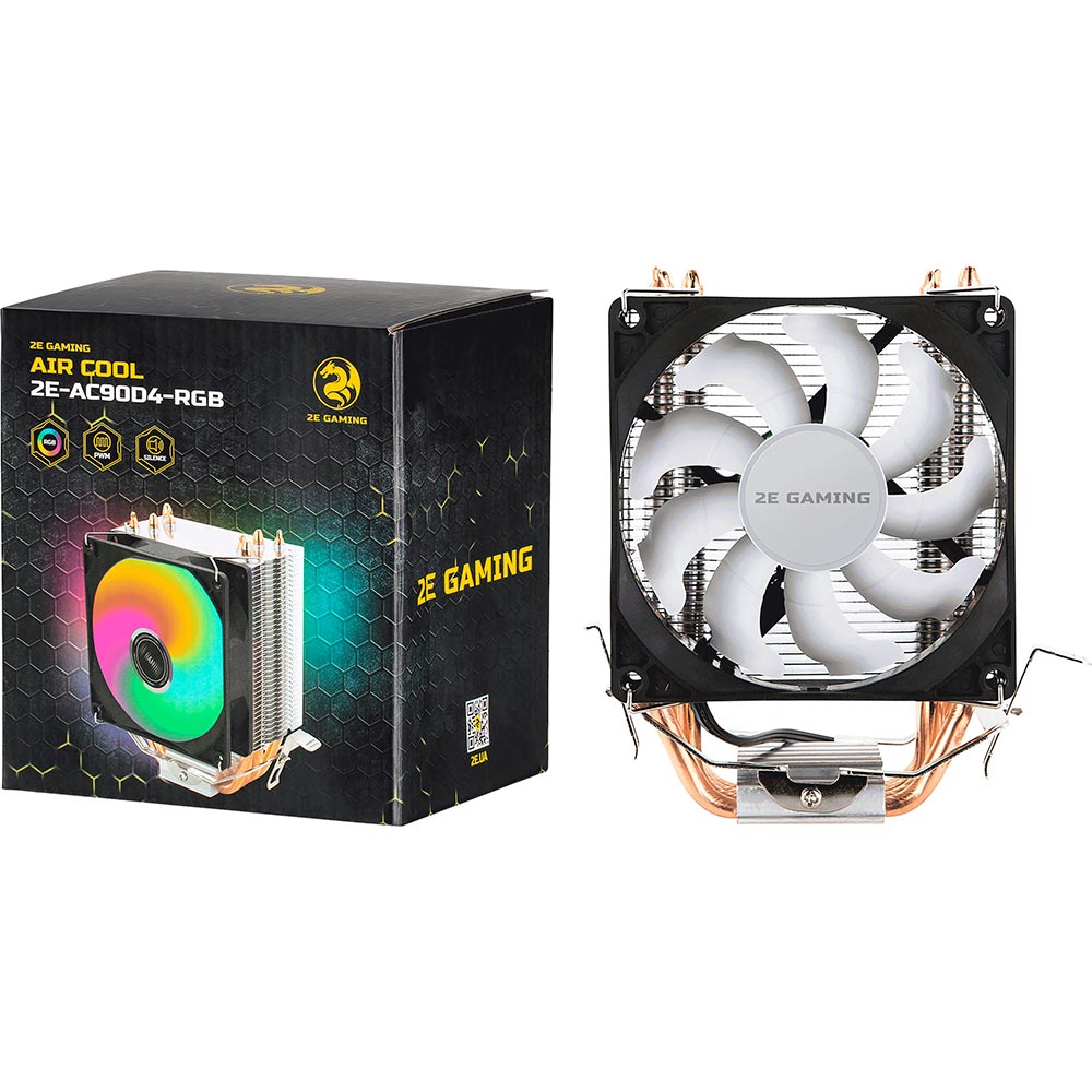 Фото Кулер процесорний 2E Gaming Air Cool (AC90D4-RGB)