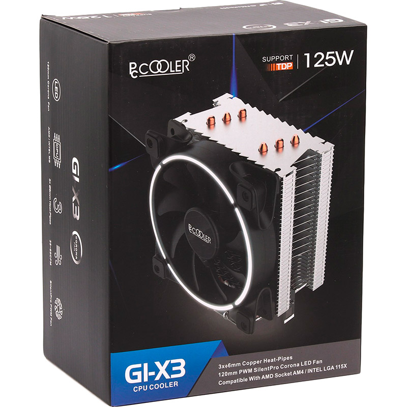 Кулер процесорний PCCOOLER GI-X3 Для сокета 1151