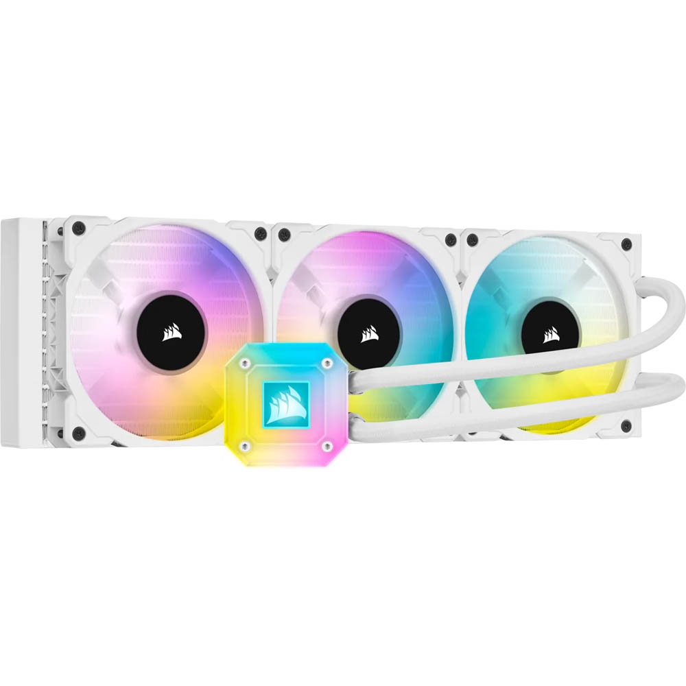 

Система водяного охлаждения CORSAIR iCUE H150i ELITE CAPELLIX Liquid CPU Cooler White (CW-9060051-WW), iCUE H150i ELITE CAPELLIX Liquid CPU Cooler White