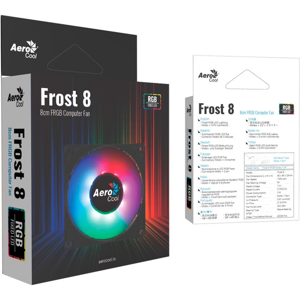 Заказать Кулер корпусный Aerocool Frost 8 FRGB Molex (Frost 8 FRGB Molex)