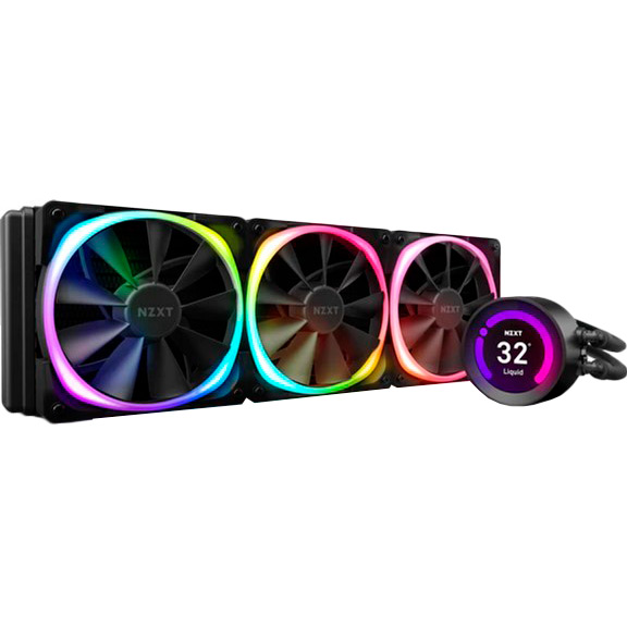 

Система водяного охлаждения NZXT Kraken Z73 RGB 360 мм AIO Liquid Cooler Black (RL-KRZ73-R1), Kraken Z73 RGB - 360mm AIO Liquid Coolerr