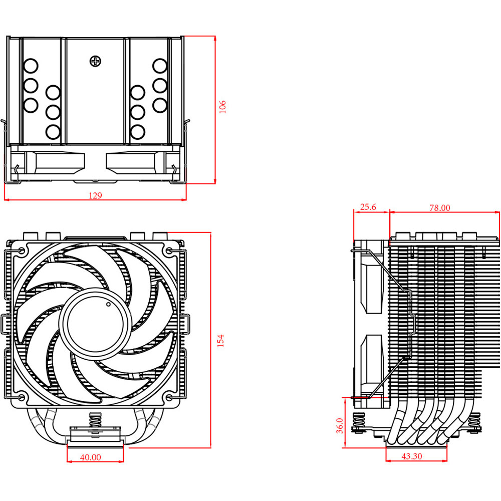 Фото Кулер процесорний ID-COOLING SE-226-XT ARGB