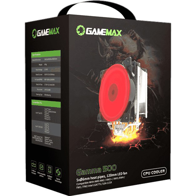 Замовити Кулер процесорний GAMEMAX Gamma 500-Green