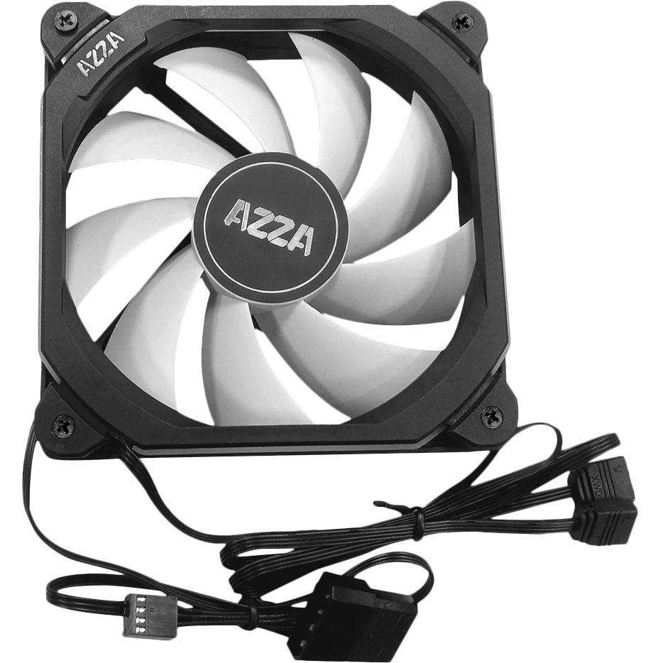 Кулер корпусний AZZA Prisma II 12CM Black (FFAZ-12DRGB-011) Конструкція системи охолодження кулер