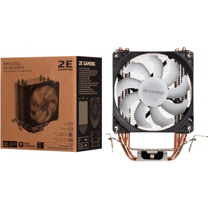 Кулер процессорный 2E Gaming Air Cool AC90D4 (2E-AC90D4) Для сокета AM4