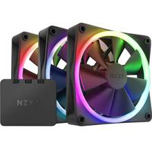 Набор кулеров корпусных NZXT F120RGB 120mm RGB Fans Triple Black (RF-R12TF-B1)