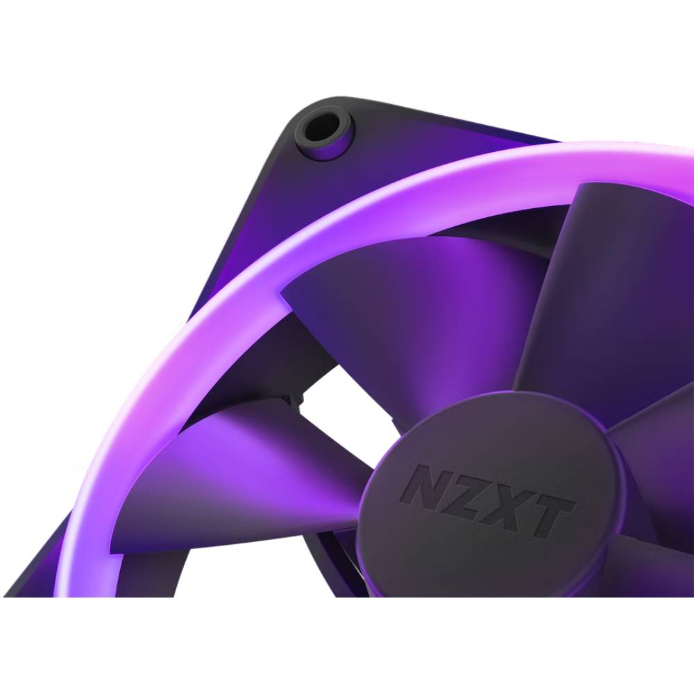 Набір кулерів корпусних NZXT F140RGB 140mm RGB Fans Twin Black (RF-R14DF-B1) Підшипник гідродинамічний