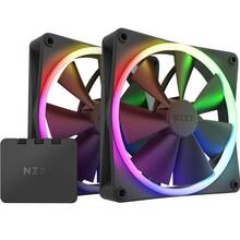 Набір кулерів корпусних NZXT F140RGB 140mm RGB Fans Twin Black (RF-R14DF-B1)