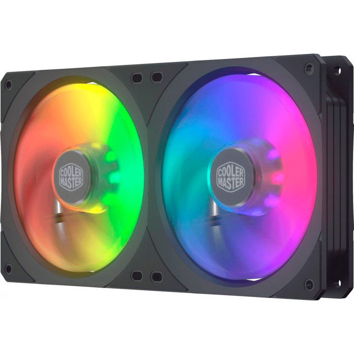 Кулер корпусный COOLERMASTER MasterFan SF240R ARGB 2 х 120 mm (MFX-B2D2-18NPAR1) Подшипник скольжения