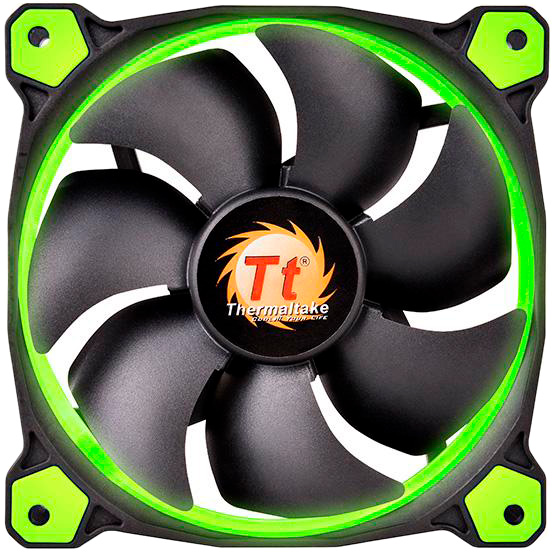 Кулер корпусний THERMALTAKE Riing 12 Green LED (CL-F038-PL12GR-A)