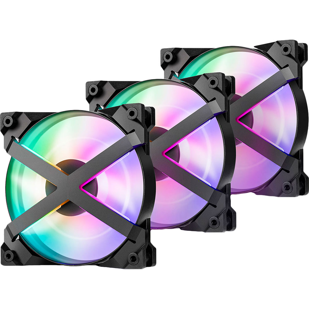 Набор кулеров корпусных DEEPCOOL MF120 GT 3 IN 1 4-pin Black (DP-GS-F12-AR-MF120GT-3P)