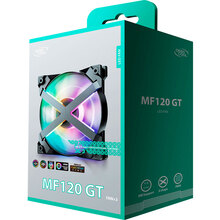 Набор кулеров корпусных DEEPCOOL MF120 GT 3 IN 1 4-pin Black (DP-GS-F12-AR-MF120GT-3P)