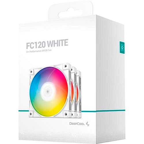 Набор кулеров корпусных DeepCool FC120 3 in 1 White (R-FC120-WHAMN3-G-1) Диаметр вентилятора, мм 120