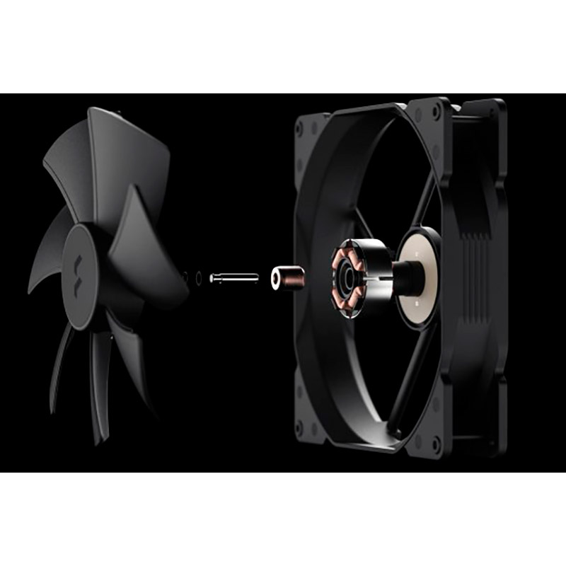 Кулер корпусный FRACTAL DESIGN 180 мм Dynamic X2 GP-18 PWM Black Dynamic X2 GP-18 PWM Black (FD-FAN-DYN-X2-GP18-PWM-BK) Конструкция системы охлаждения кулер