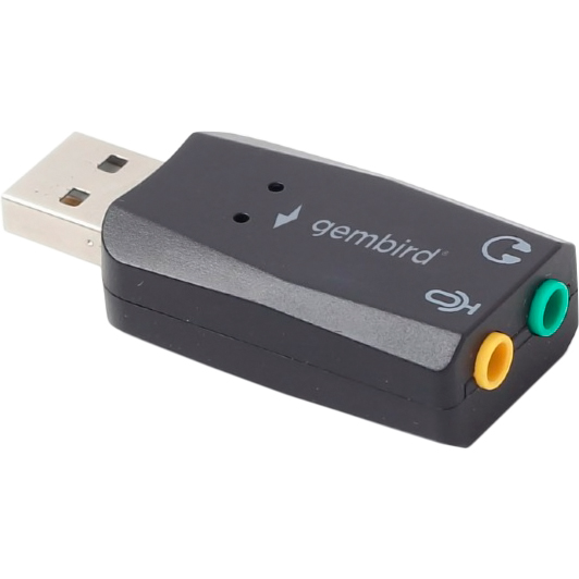 Звуковая карта GEMBIRD SC-USB2.0-01 Габариты 52 x 23 x 12