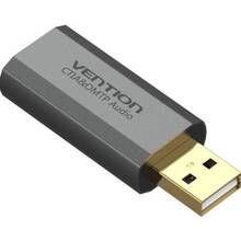 Звуковая карта VENTION USB Sound Card 7.1 Channel Gray (VAB-S19-H)