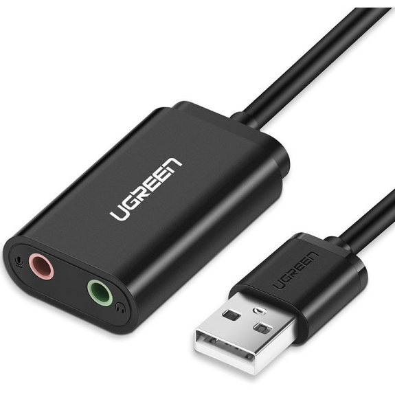 Звуковая карта UGREEN USB US205 Black (30724) Интерфейс USB