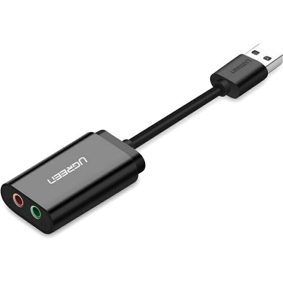 Звуковая карта UGREEN USB US205 Black (30724) Количество каналов 2.0