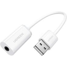 Звуковая карта USB UGREEN US206 White (30712)