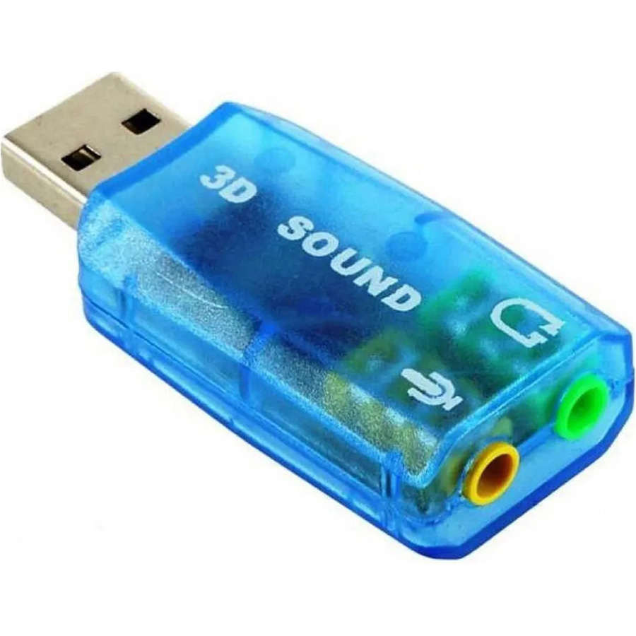 Звукова карта DYNAMODE 3D Sound 5.1 USB2.0 Blue (USB-SOUNDCARD2.0 blue) Вага 20