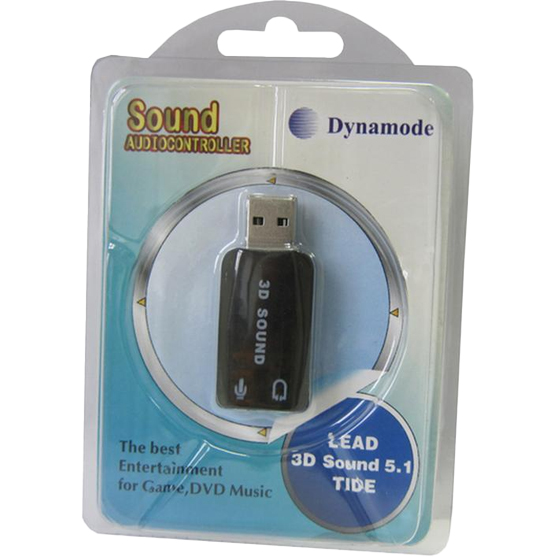 Звуковая карта DYNAMODE USB 6 (5.1) Dark Gray (USB-SOUNDCARD2.0 black) Количество каналов 5.1