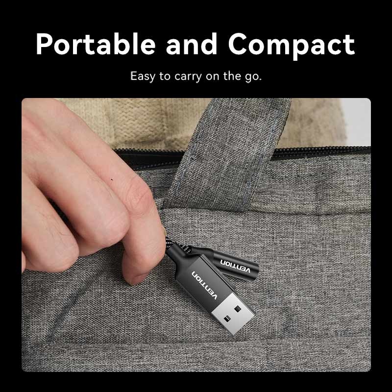 Покупка Звукова карта VENTION 2 в 1 USB - AUX jack TRRS Ear DSP 0.25 м (CVEBC)