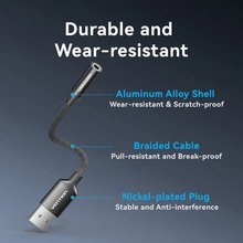 Звукова карта VENTION 2 в 1 USB - AUX jack TRRS Ear DSP 0.25 м (CVEBC)