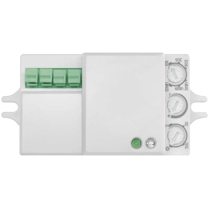 Датчик руху EMOS G1210 Додатково кут виявлення 360 °; час перемикання: 10 секунд – макс. 12 хвилин; клас захисту: IP20; макс. ємнісне навантаження: 300 Вт, макс. резистивне навантаження: 1200 Вт