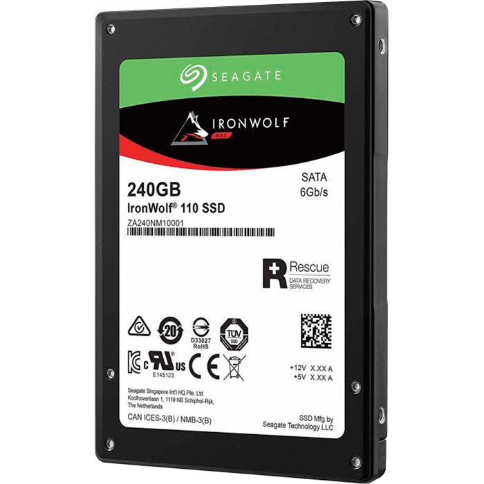 

SSD накопитель SEAGATE 240GB IronWolf 110 2.5" SATAIII 3D TLC (ZA240NM10011), 240GB IronWolf 110 2.5" SATAIII 3D TLC