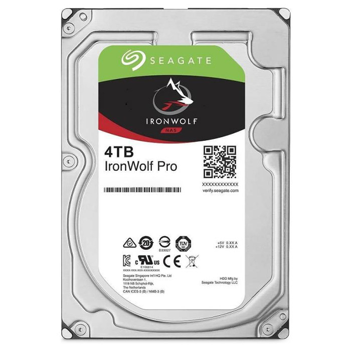 Жорсткий диск SEAGATE IronWolf Pro 3.5' 4TB SATA 6Gb/s 7200 (ST4000NE001)