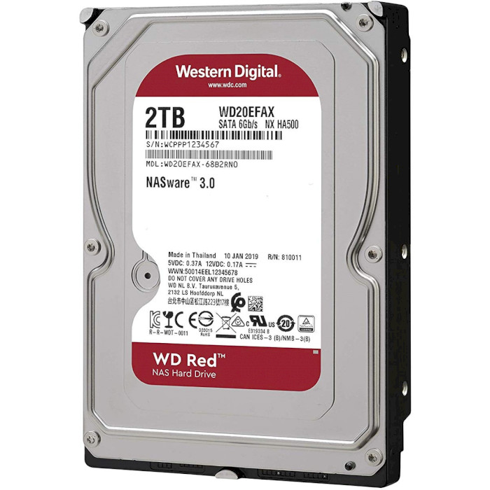 

Жесткий диск WD 2Tb 5400rpm 256Mb SATAIII (WD20EFAX), 2Tb 5400rpm 256Mb SATAIII WD20EFAX