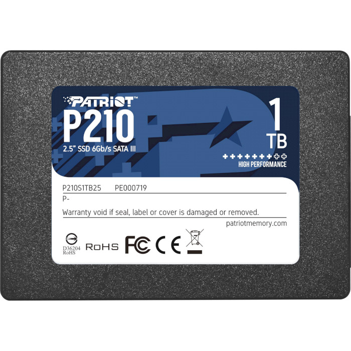 SSD накопичувач PATRIOT 2.5" 1TB SATA TLC P210