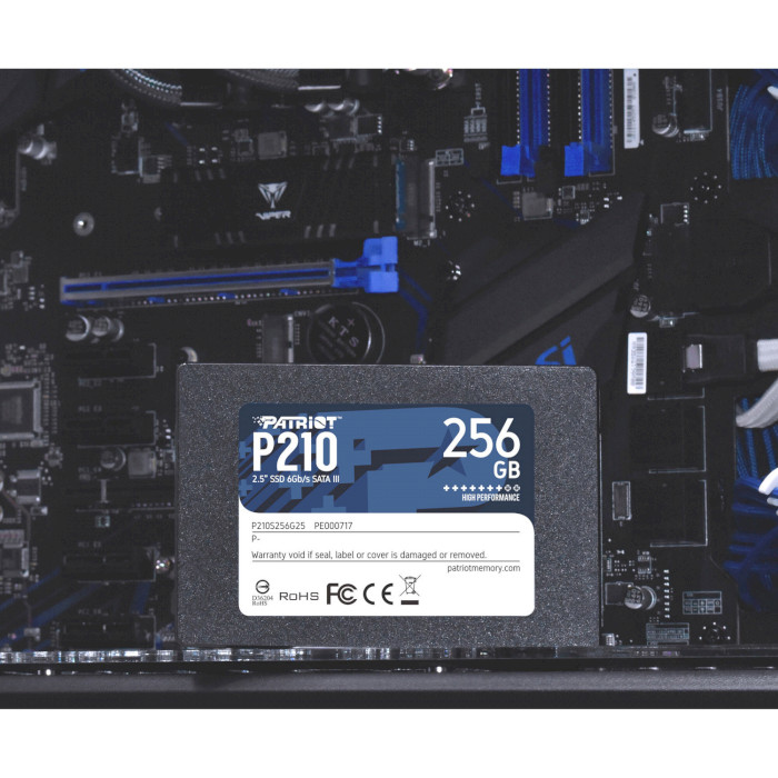 SSD накопичувач PATRIOT 2.5" 1TB SATA TLC P210 Ємність 1 Тб