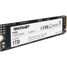 SSD накопитель PATRIOT M.2 NVMe PCIe 3.0 x4 1TB 2280 P300 (P300P1TBM28)