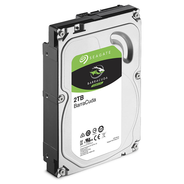 Жерсткий диск SEAGATE 3.5" 2TB SATA 3.0 7200 256MB BarraСuda (ST2000DM008) Тип жорсткий диск (HDD)