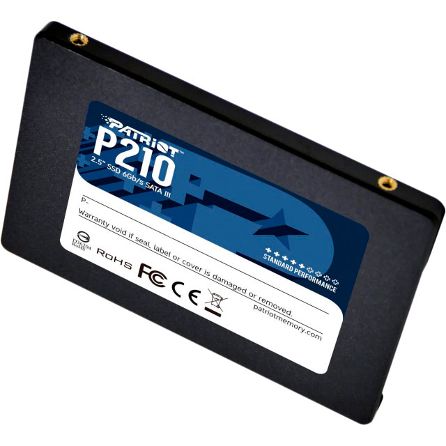 SSD накопитель PATRIOT 2.5" 128GB SATA TLC P210 (P210S128G25) Тип твердотельный накопитель (SSD)