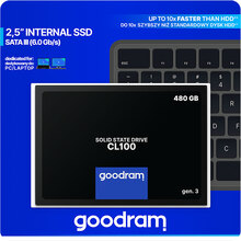 SSD накопичувач Goodram CL100 Gen.3 480 GB 2.5" SATA III 3D NAND TLC (SSDPR-CL100-480-G3)