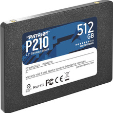 SSD накопитель PATRIOT 2.5" 512GB SATA TLC P210 (P210S512G25)