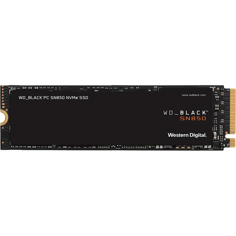 

SSD накопитель WD M.2 NVMe PCIe 4.0 4x 500GB SN850 Black 2280 (WDS500G1X0E), M.2 NVMe PCIe 4.0 4x 500GB SN850 Black 2280