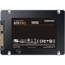 SSD накопичувач SAMSUNG 870 EVO 500 GB SATAIII MLC (MZ-77E500BW)