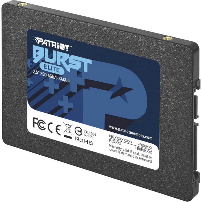 

SSD накопитель PATRIOT 2.5" 120GB SATA Burst Elite (PBE120GS25SSDR), 2.5" 120GB SATA Burst Elite (PBE120GS25SSDR)