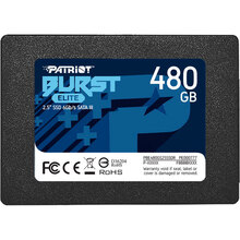 SSD накопичувач PATRIOT 2.5" 480GB SATA Burst Elite (PBE480GS25SSDR)