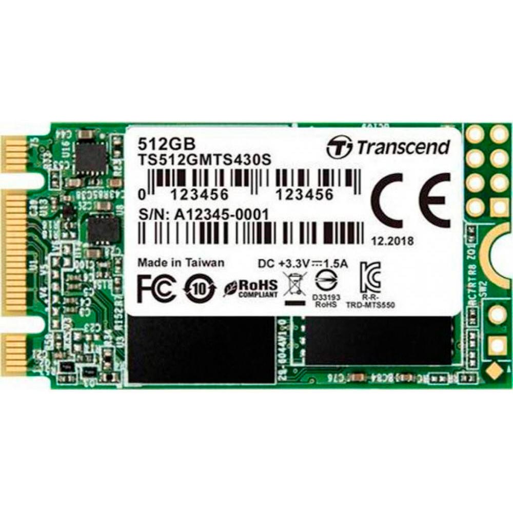 SSD накопитель TRANSCEND MTS430S 512 GB M.2 2242 SATAIII TLC (TS512GMTS430S)