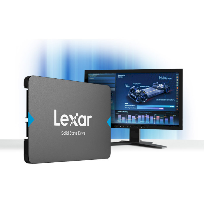 Зовнішній вигляд SSD накопичувач LEXAR 240GB NQ100 2.5" SATA (LNQ100X240G-RNNNG)